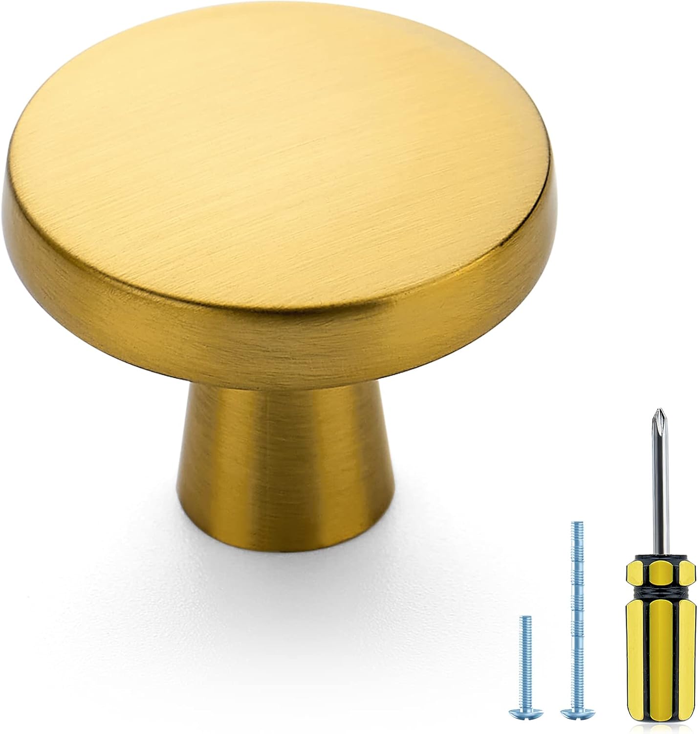 JOY DECOR 10 Pack Kitchen Knobs Solid Drawer Knobs Dresser