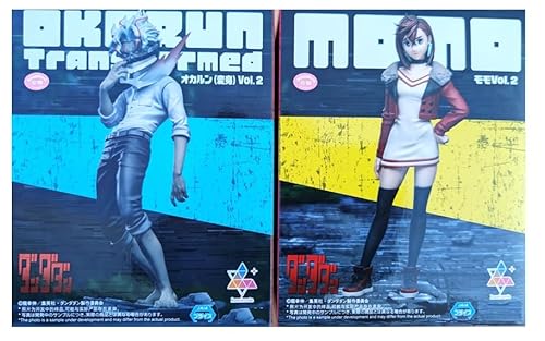 Dandadan Luminasta Figure Statue Vol.2 Momo & Okarun Transformed Set of 2 Japanese Black Anime Action-Figures