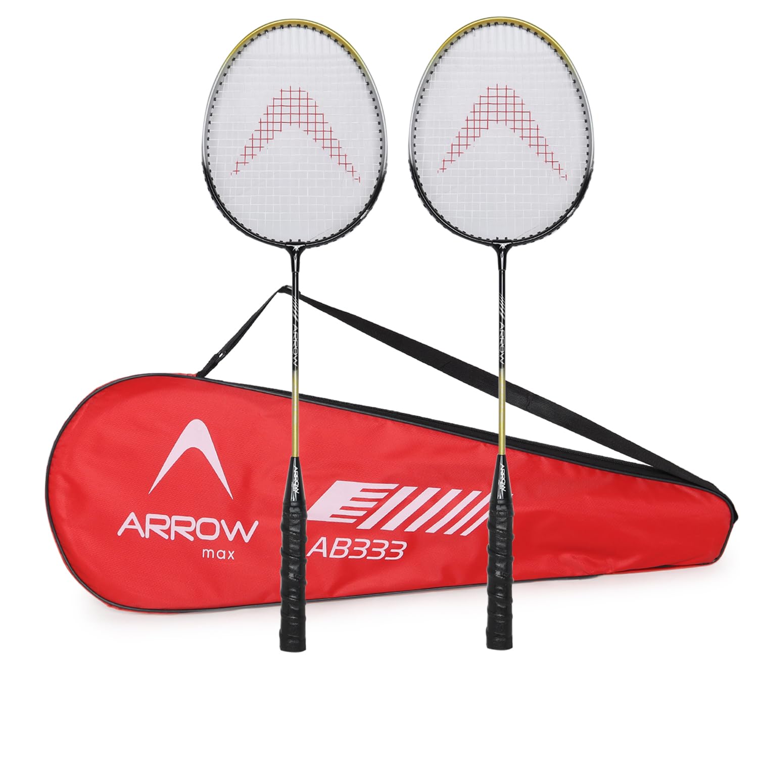Arrowmax Professional Badminton Rackets Lightweight Badminton Racquets Set of 2,Metal Alloy,2 Protect Case, for Beginners,Advanced Players, Men, Women, Boys, Girls, Kids (Pair-Aluminium-FULLSIZE) (B0CNT4JZW6) Amazon Price History, Amazon Price Tracker