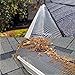 6 inch x 50 feet Aluminum Gutter Guard, Leaf Filter Gutter Protection Roll Aluminum Gutter Mesh for Leaves, Twigs, Branches.