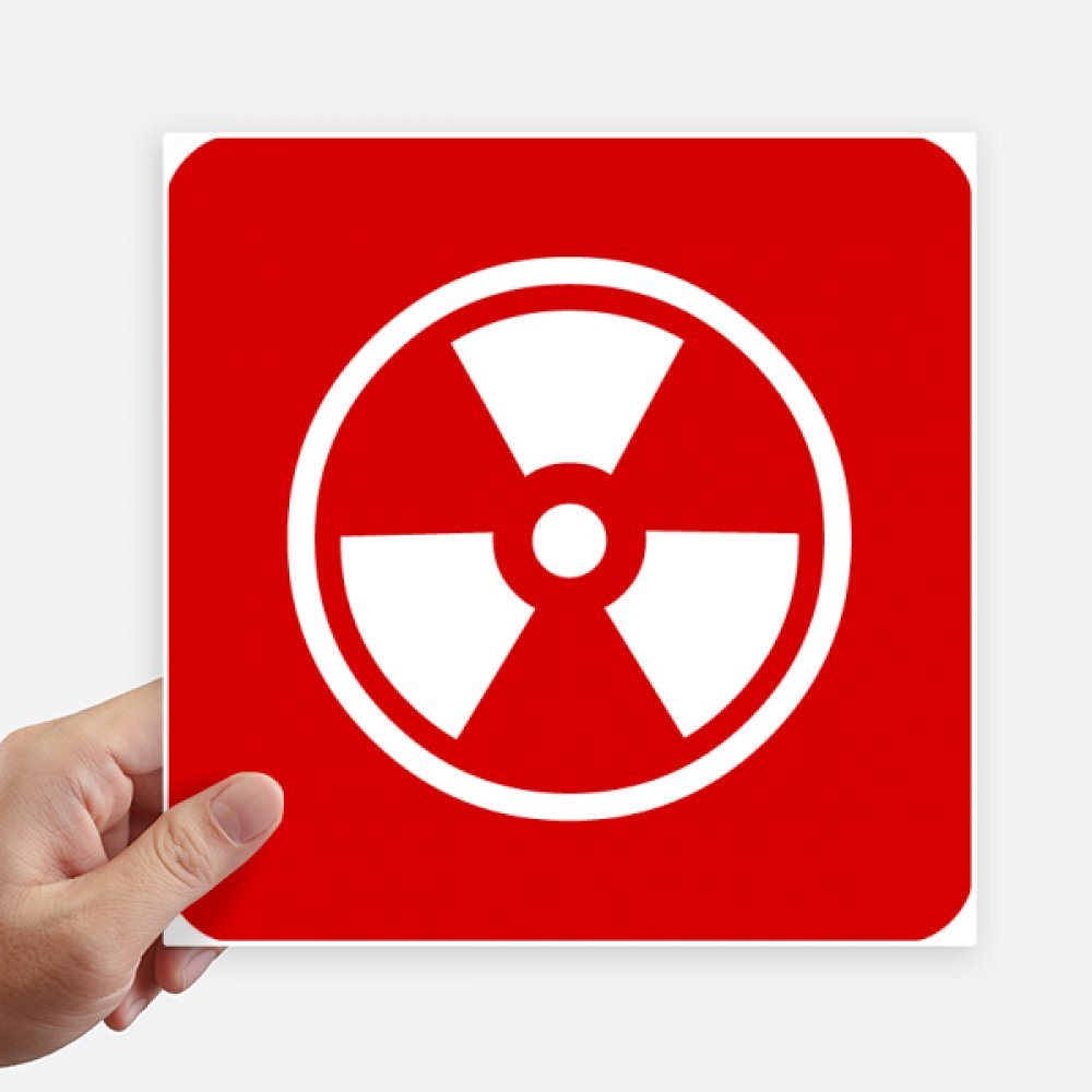 Autocollant radiation ionisante pour éviter les risques de confusion : marquage warning 20 cm