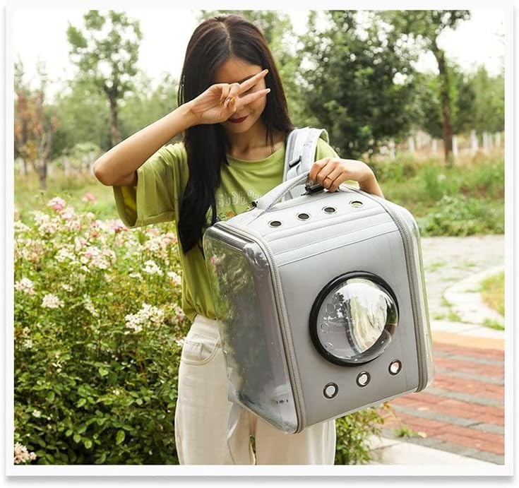 Pet Bag Transparent Space Capsule Backpack Foldable Go Out Portable for Cats image 5
