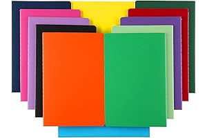 Unlined Notebooks 8.5 x 11, Bulk 12 Pack