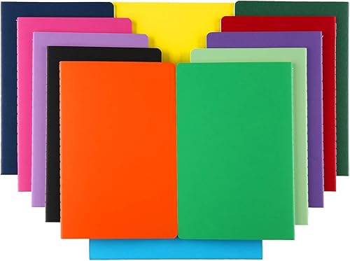 XYark Cuadernos grandes y coloridos en blanco a granel con papel grueso sin forro, 8.5 x 11 pulgadas, 60 páginas, juego de diario para viajeros,