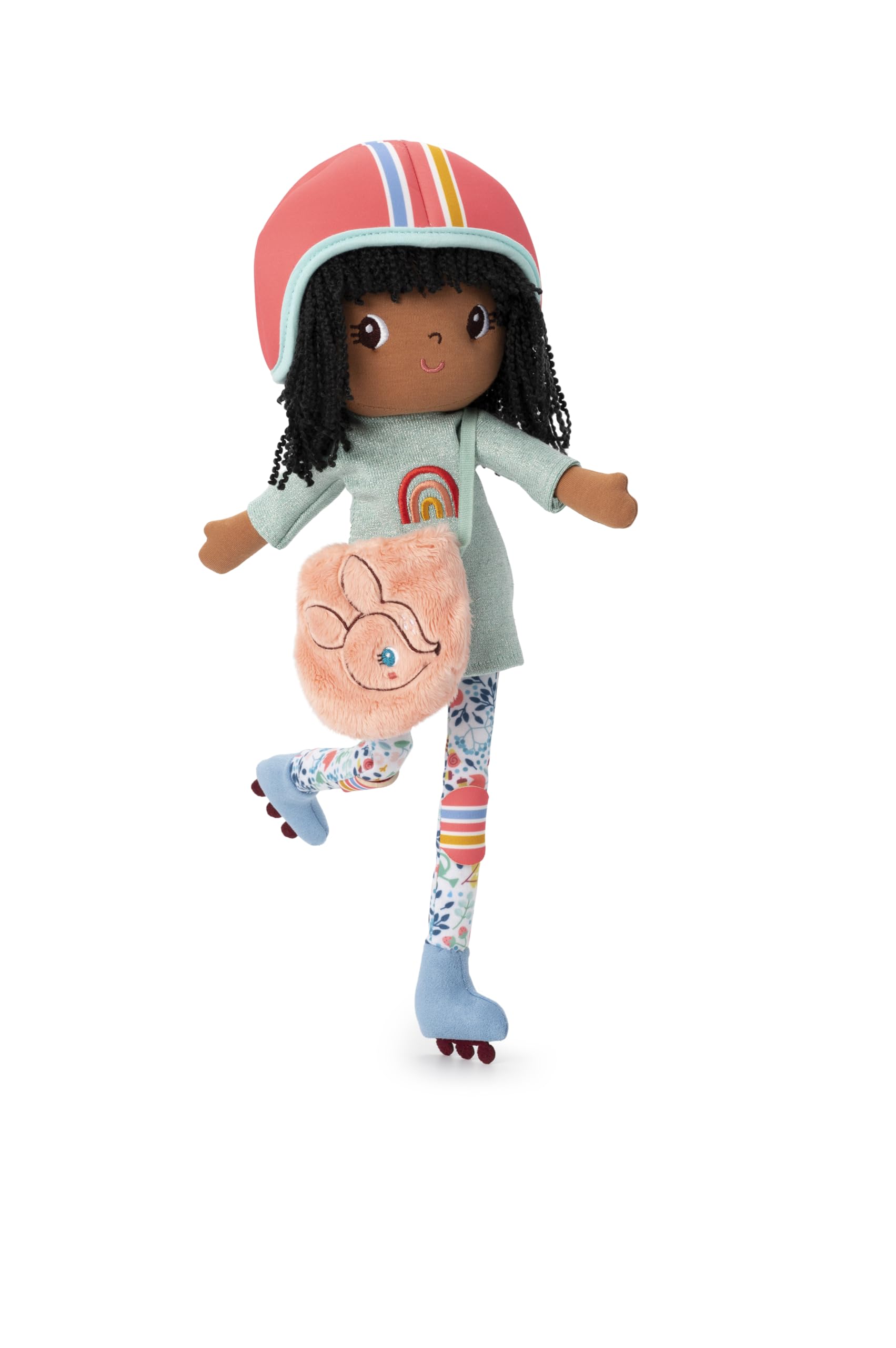 LILLIPUTIENS โ Fabric Doll Liza - The Doll Who Skates โ Adventurous and Cuddly Friend for Children from 2 Years โ Awakening Toy with Removable Accessories โ 83488