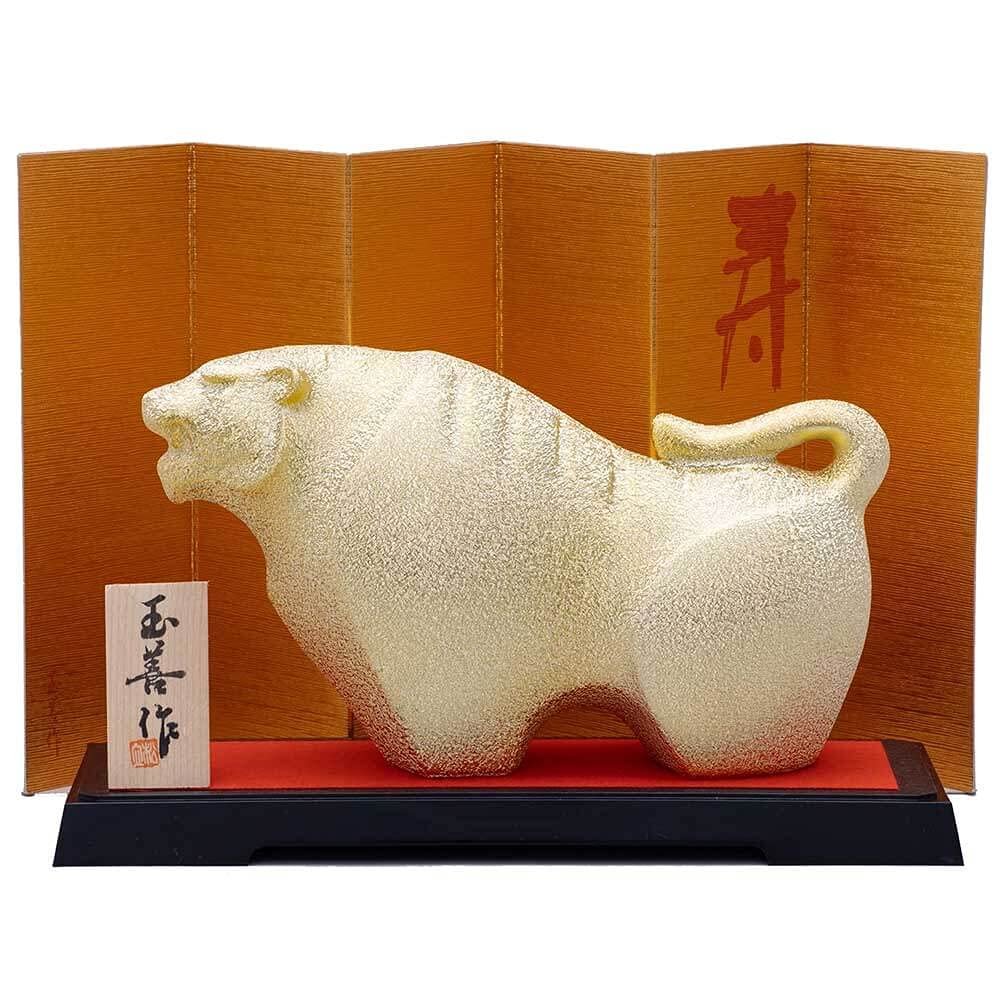 Amazon.co.jp: 干支 午 置物 馬 うま 2026年/ パール金（特大） /粗品