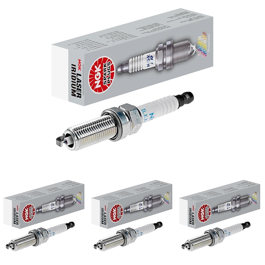 Bougie d'allumage NGK | Laser Iridium | ILKAR7J7G, 91121 (Lot de 4)