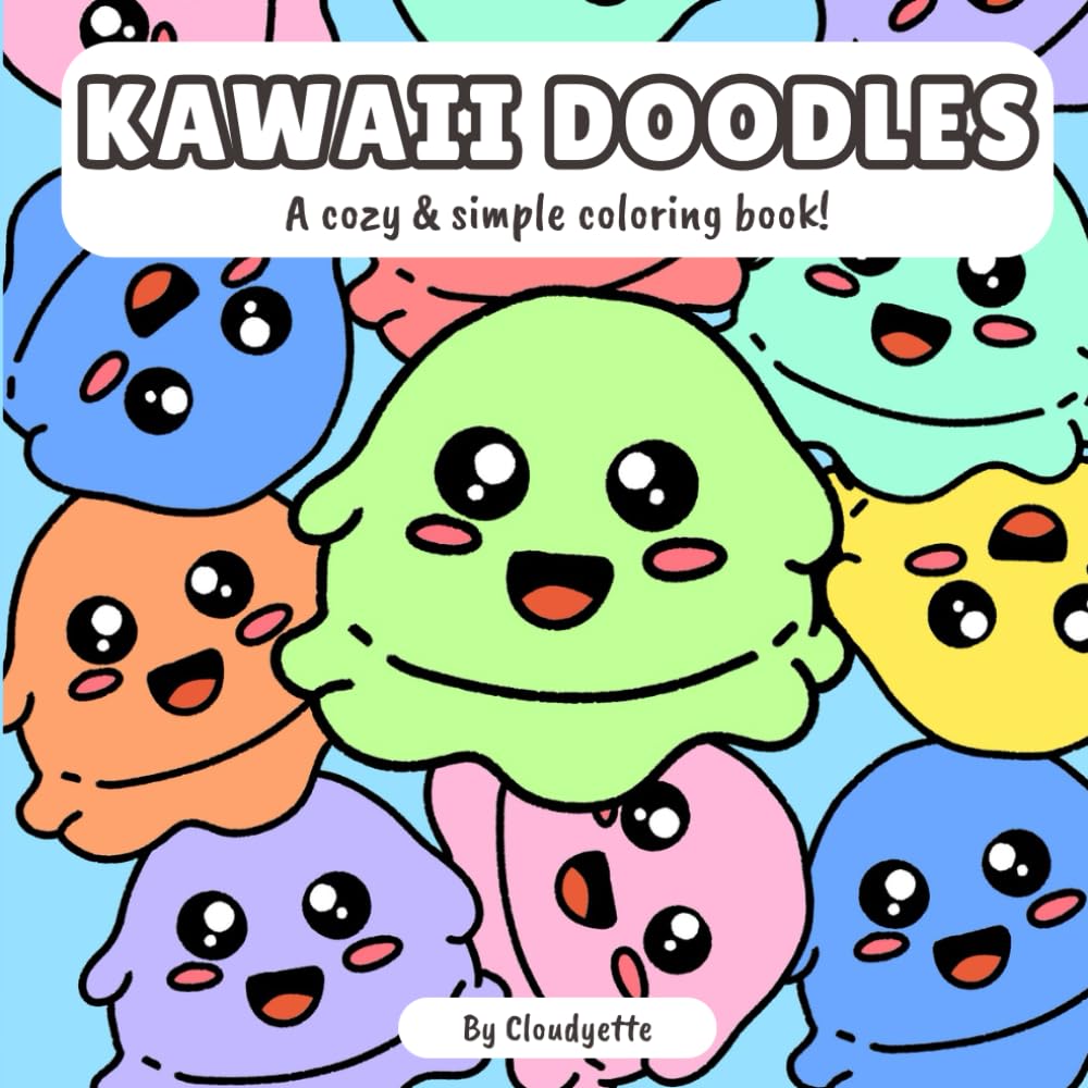 Kawaii Doodles: A Cozy & Simple Coloring Book!