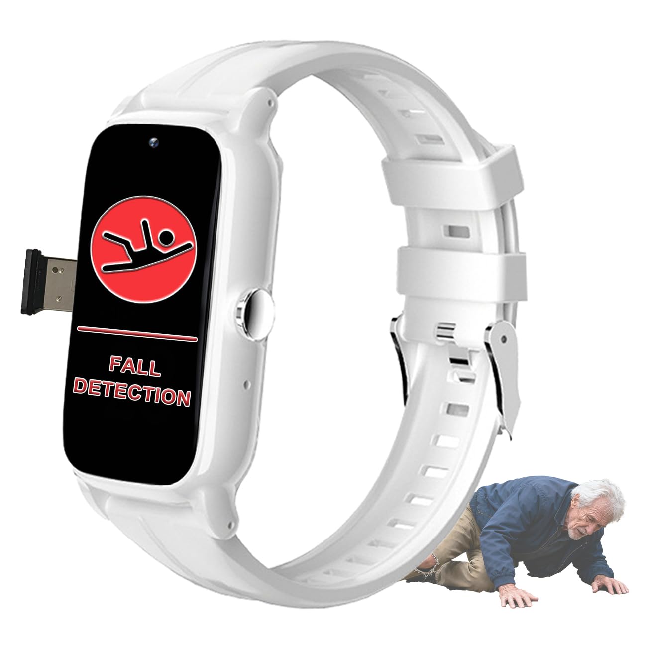 Pulseras localizador GPS con botón SOS de emergencia y sensor de caídas para ancianos