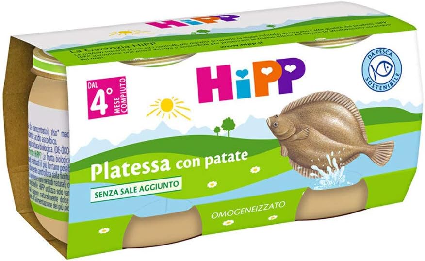Hipp Organic Homogenized Plaice with Potatoes 2x80g
