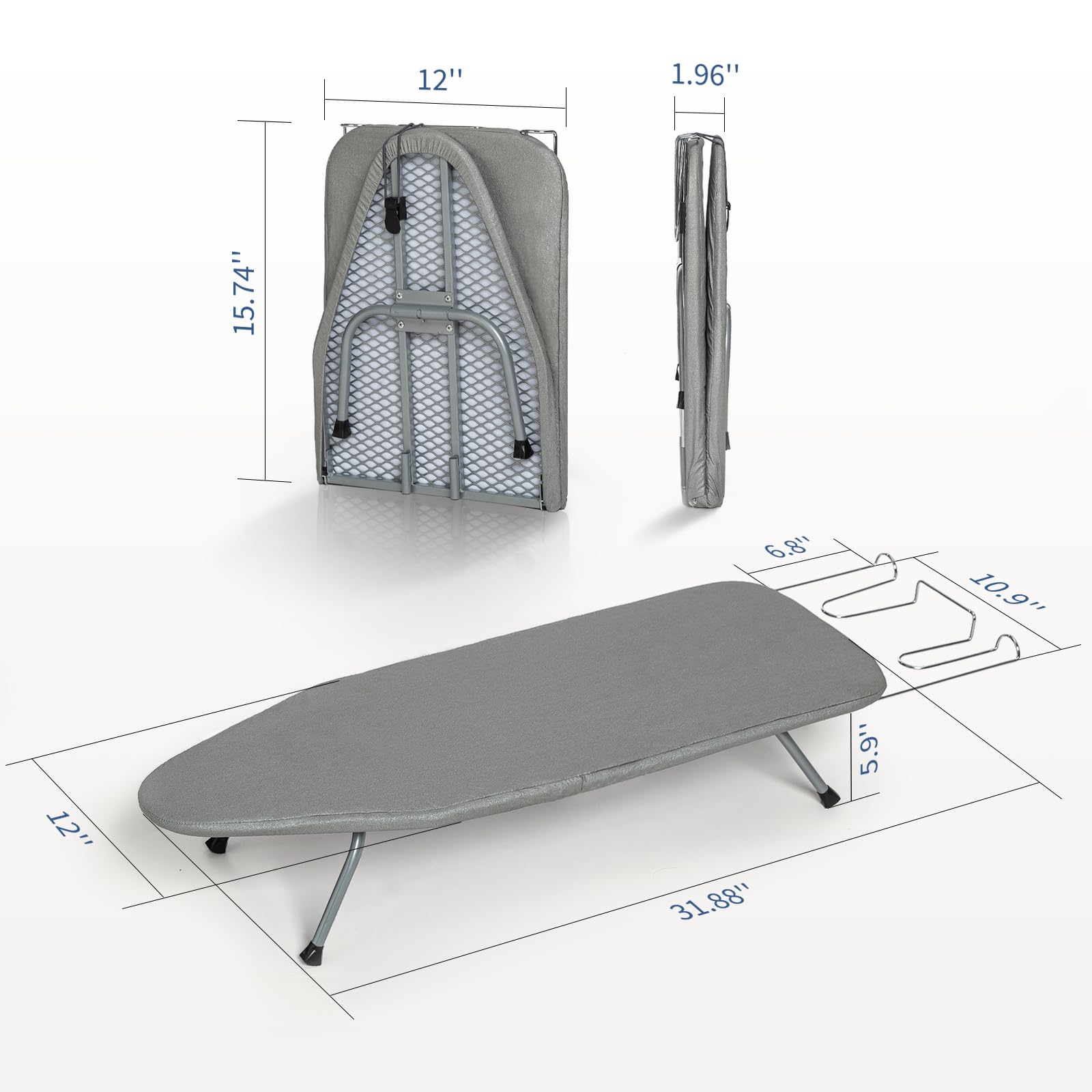 Amazon.com: Tabletop Ironing Board with Iron Rest, Small Ironing