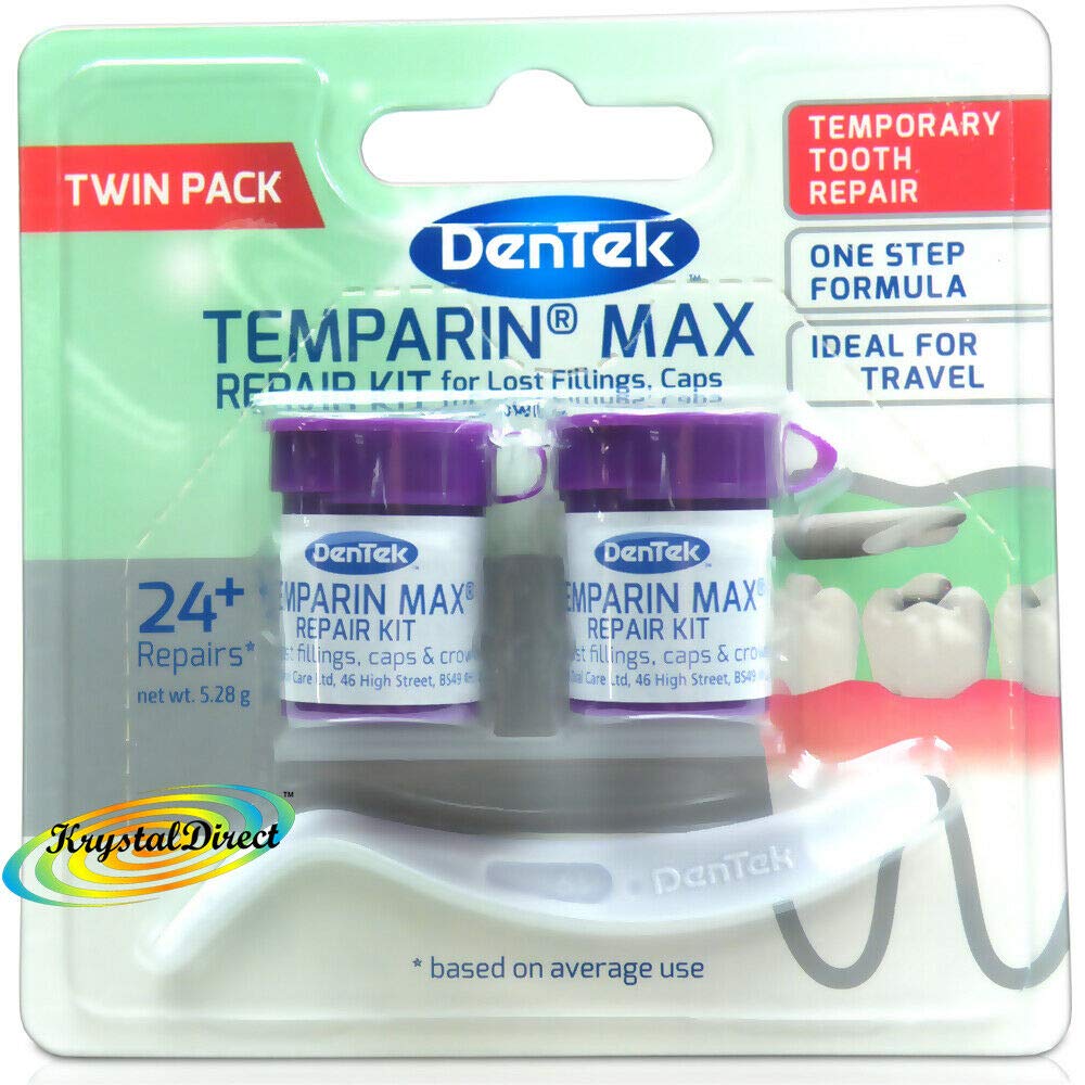 DenTek Temparin Max, Home Temporary Dental Repair Kit , 24+ Repairs