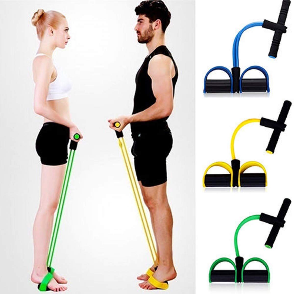 DR Mall Flexible Rubber Pull String Resistance Band Exercise Rope for Reducing Your Waistline and Burn Off Extra Calories 4