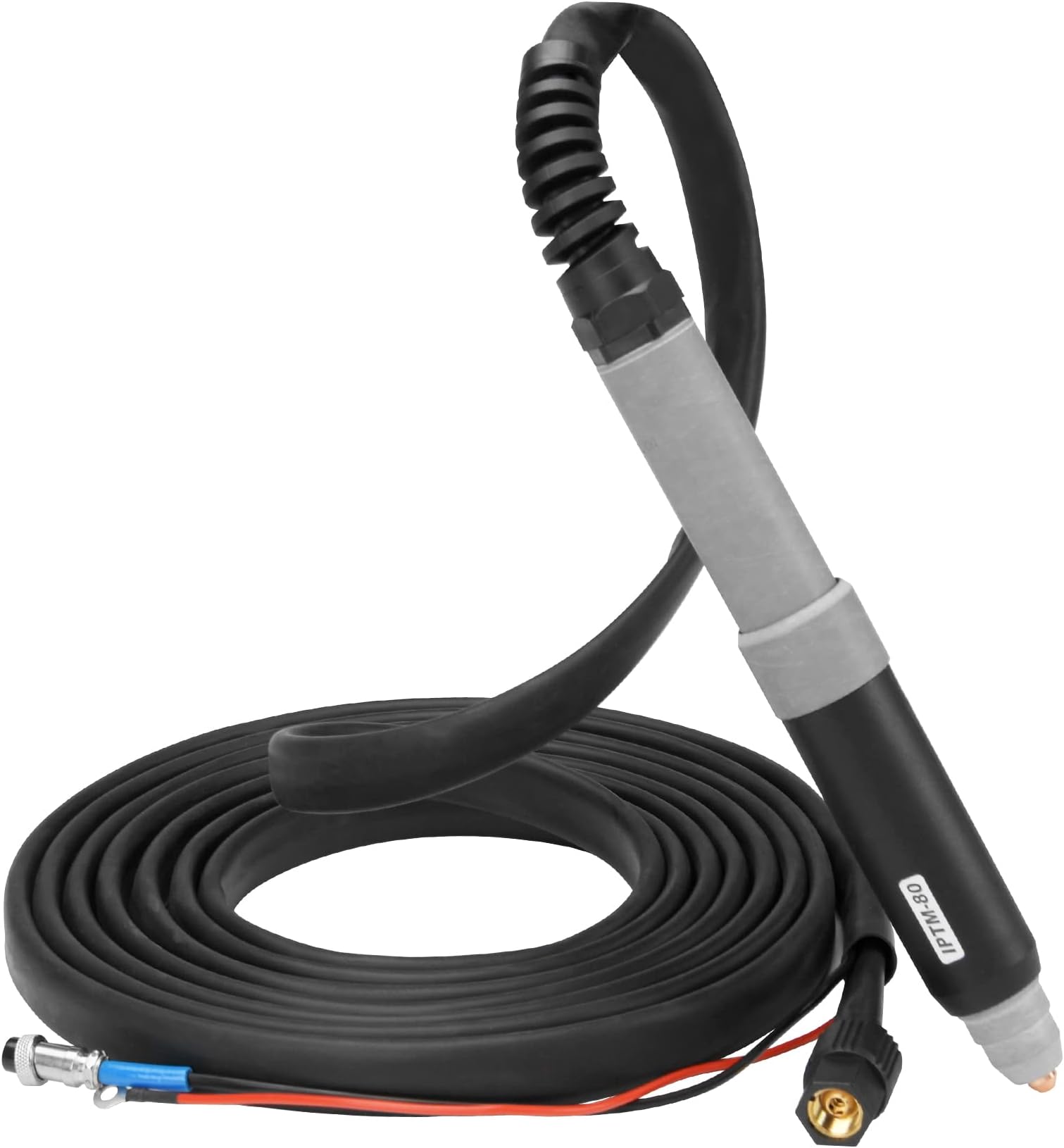 PTM80 CNC Plasma Cutting Torch - Dual Voltage Pilot Arc with Cable 20ft Male Central, For Blow Back Non-HF Pilot Arc Plasma Cutter CUT53N-PRO