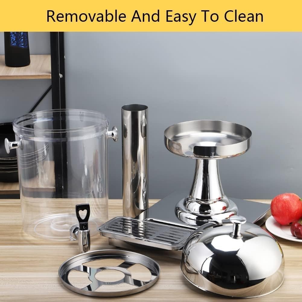 Dispensadores De Bebidas Para Fiestas, Dispensador De Agua De Acero Inoxidable, Dispensador De Bebidas De 8L/16L/24L, Para Fiestas, Eventos, Catering, Restaurantes Y Hogares, Un Solo Color, Cabezal Ú