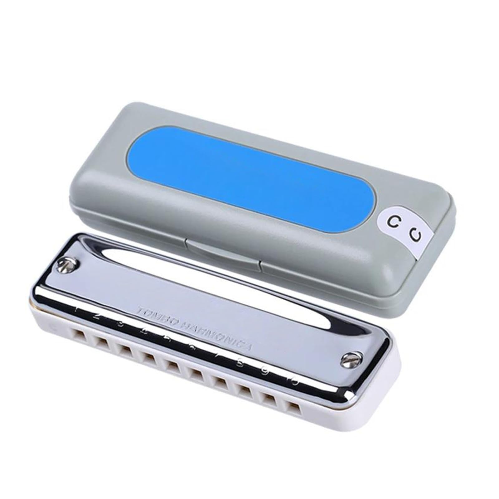 harmonijka Harmonijka Deep Blue Diatonic 10 Otworów Blues Harp Organy Ustne ABS Klucz C Harmonijka Instrumenty Muzyczne