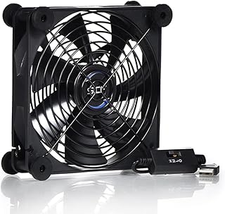 SCCCF Quiet 140mm USB Fan, 5V USB Portable Cooling Fan for Flat Panel TV Receiver Router DVR PlayStation Xbox Computer Cab...