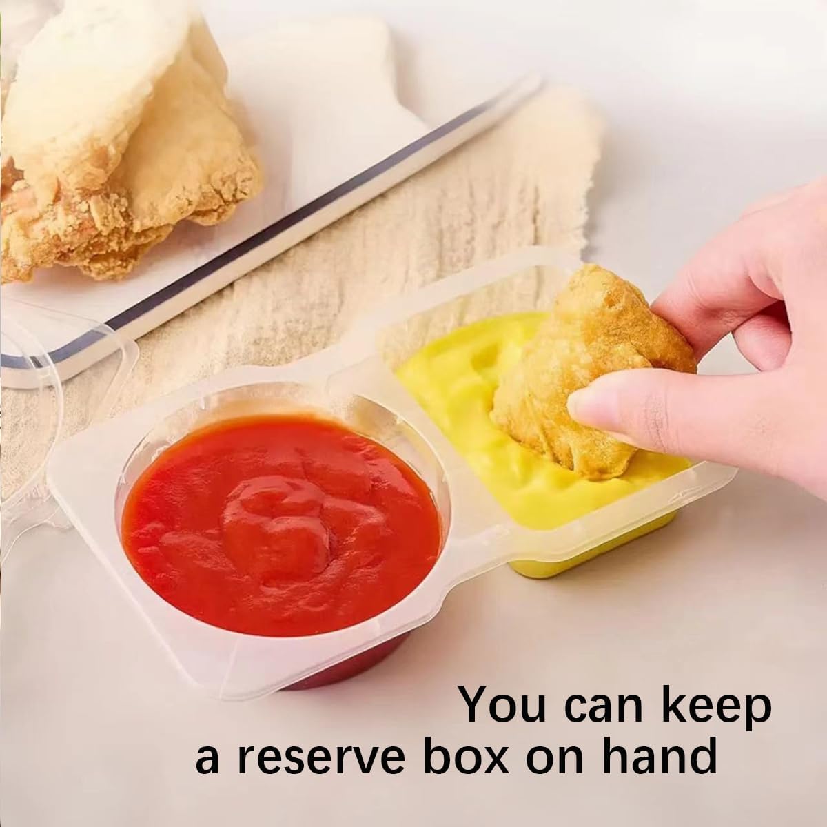 14 Set Reusable Snack Containers with Lids, BPA-Free Leakproof Portion Control Containers for Adults & Kids, Divided Mini Food Storage for Lunch, Salad Dressing, Condiments - Image 3