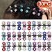 Elesa Miracle 30pcs Crystal Rhinestone Mini Flower Hair Claw Clip Baby Toddler Girl Hair Bangs Pin Kids Hair Accessories (Set A - 30pcs Multicolored)