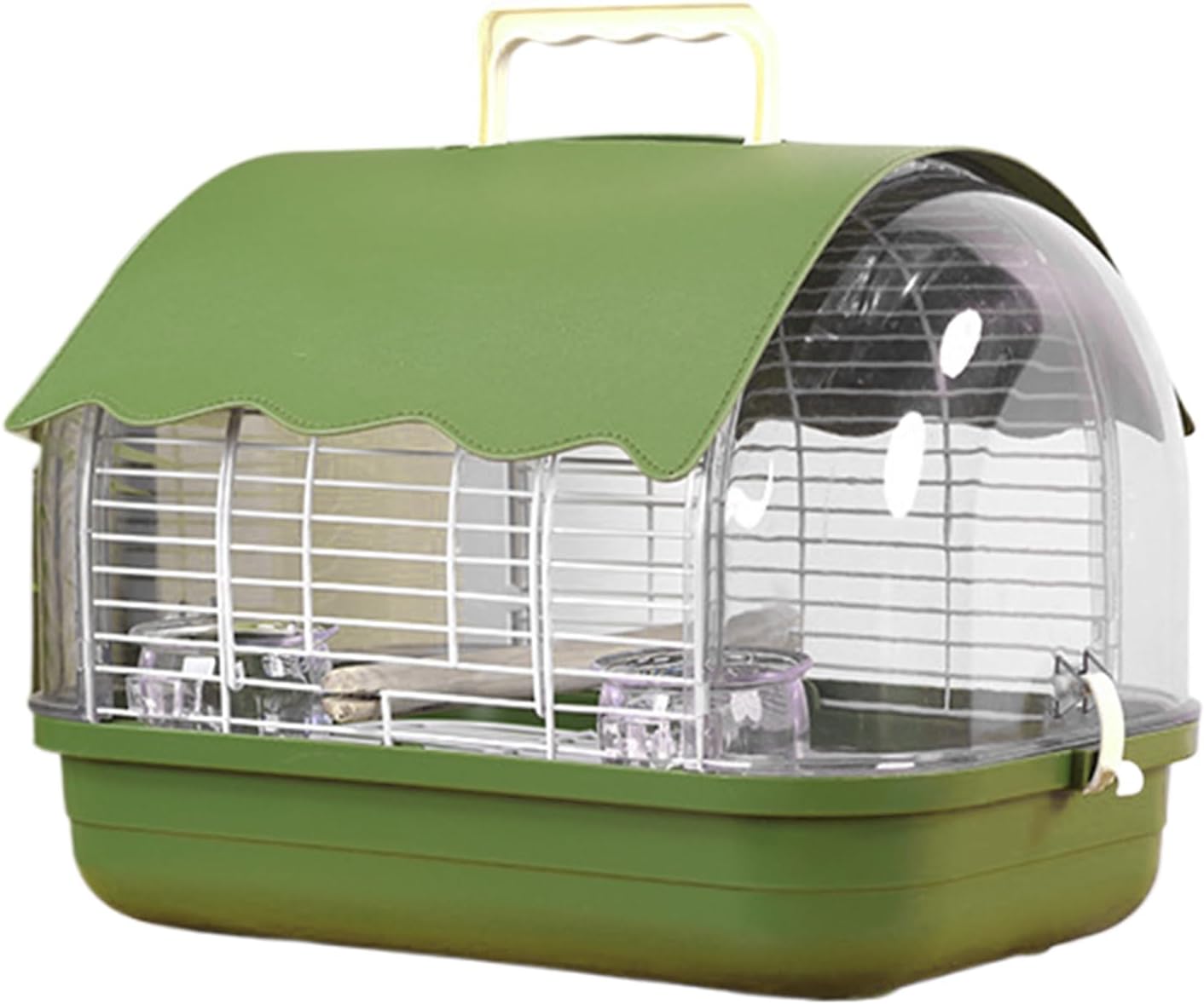 Transparent Small Bird - Travel Carrier Full View, Cockatiel Parakeet Conure, Indoor Outdoor Balcony Use, Living Room Park Accessory, Canary Lovebird Portable Home, Bird Travel for