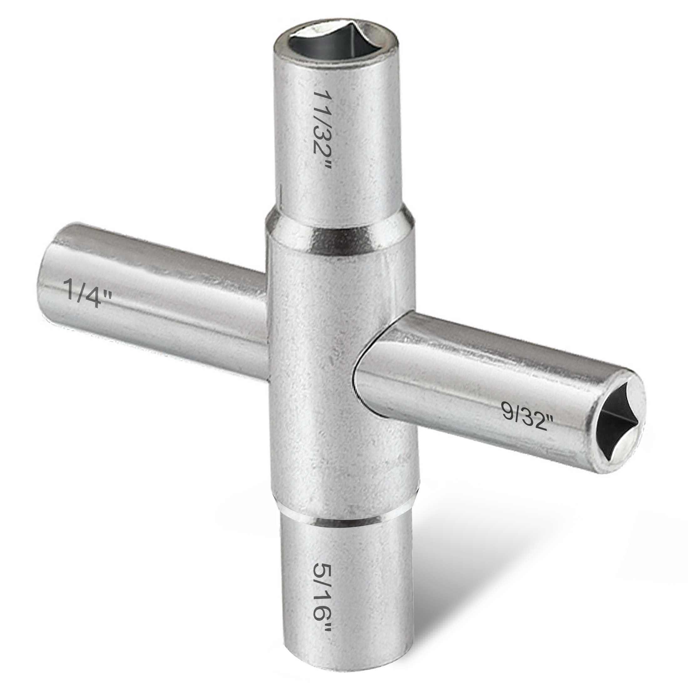 Chi⭐︎Kook Hanpex 4-Way Sillcock Key Wrench, 1/4