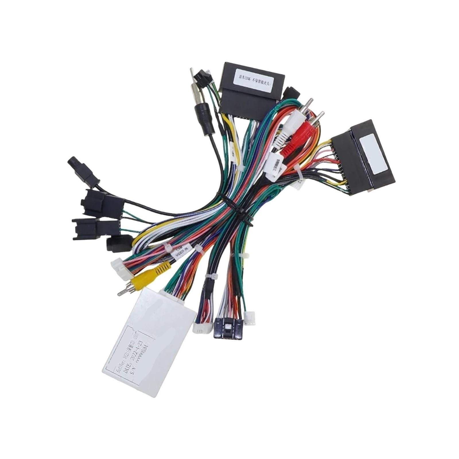 Car Wiring Harness Adapter Canbus Box Android Radio Power Cable Compatible for Ford Edge Taurus F-150 Everest Ranger FD-SS-06A(Cable Canbus BSJ)