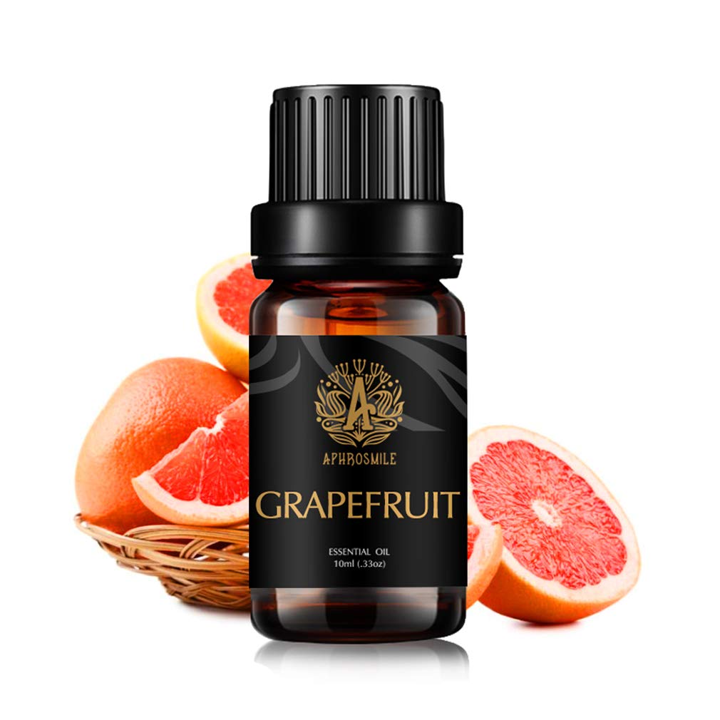 Aphrosmile Grapefruit Essential Oil - 100% Pure Grapefruit Oil, Organic Therapeutic-Grade Aromatherapy Essential Oil 10mL/0.33oz