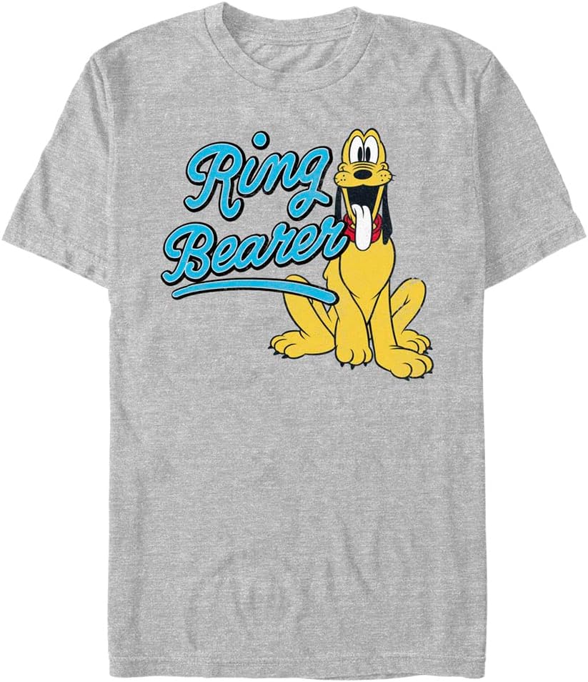 Disney Big & Tall Classic Mickey Ring Pluto Men's Tops Short Sleeve Tee Shirt
