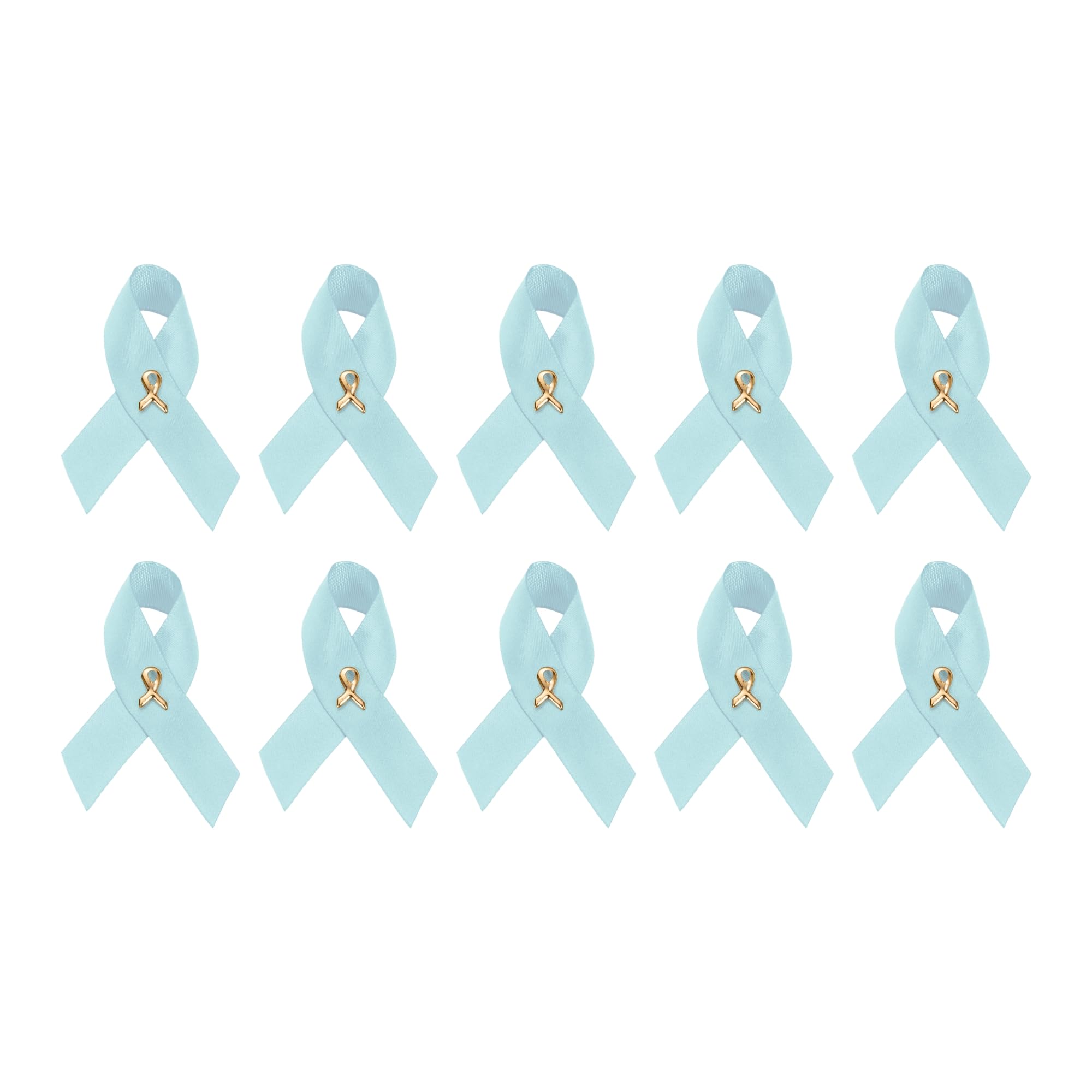 1/2/5/10/25/50/100pcs Satin Awareness Ribbon Pins (Pick your color), for Cancer &amp; Disease Awareness, Bulk Quantities for Fundraising, Events, Gift Giving