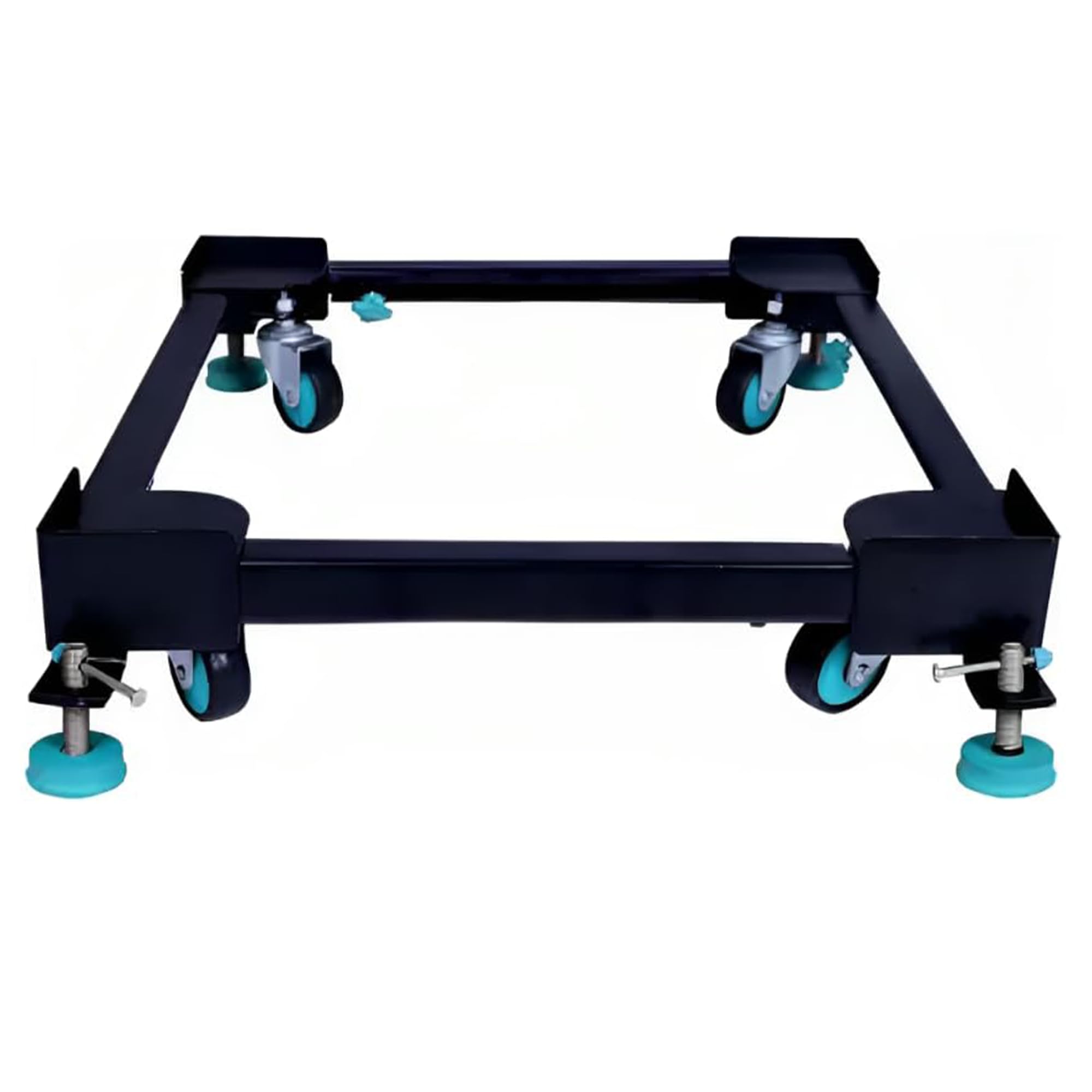 Mummas LIFE Washing Machine Stand- Adjustable Metal Trolley with Wheels for Home with 4 Anti Vibration Rubber Pads - Stands Upto 160 Kg Weight, Also Suitable for Dishwasher, Air Cooler (Black) (B0BWNHMHBW) Amazon Price History, Amazon Price Tracker