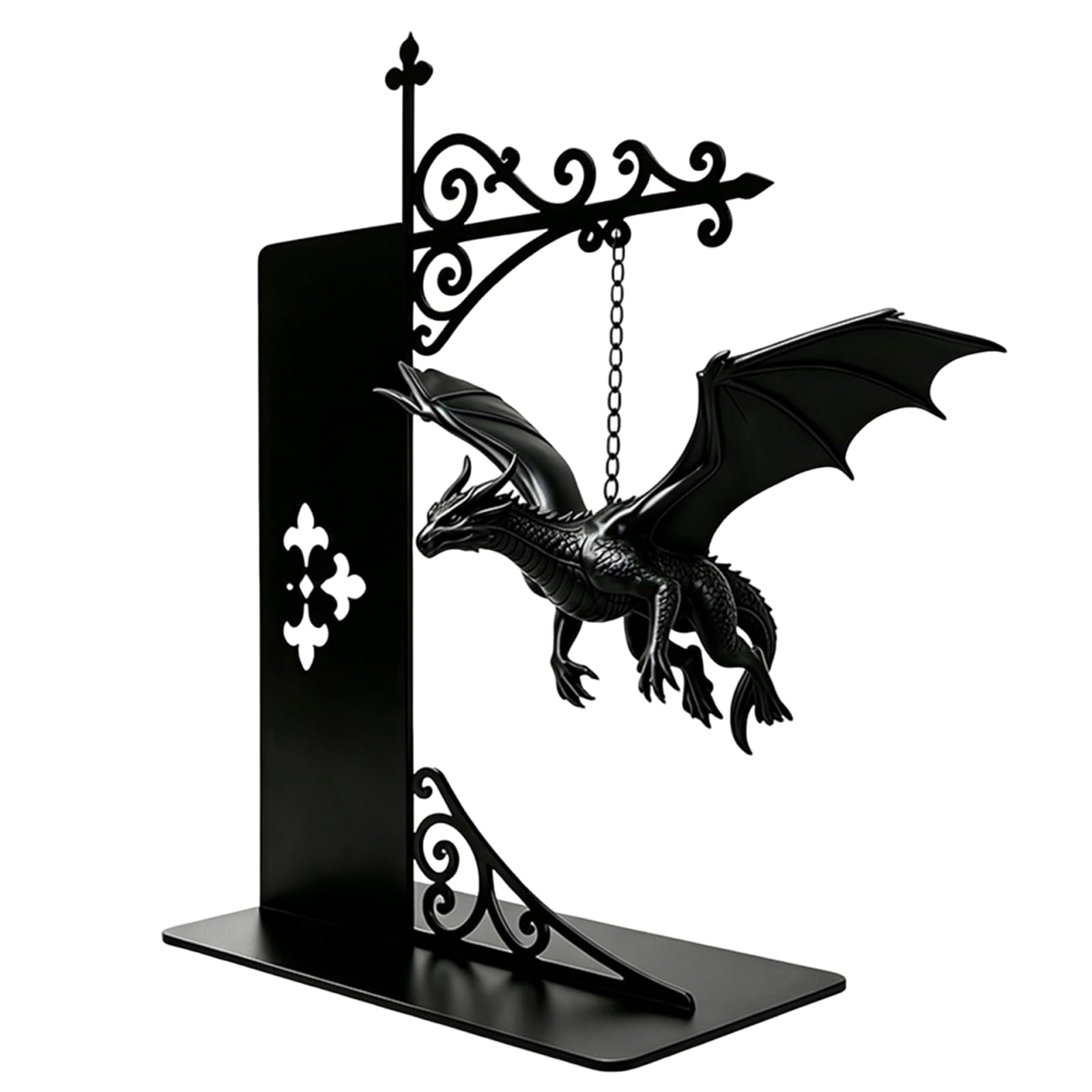 Floating Dragon Book Light Fantasy Book Nook Lamp Bookshelf Ornament Decor