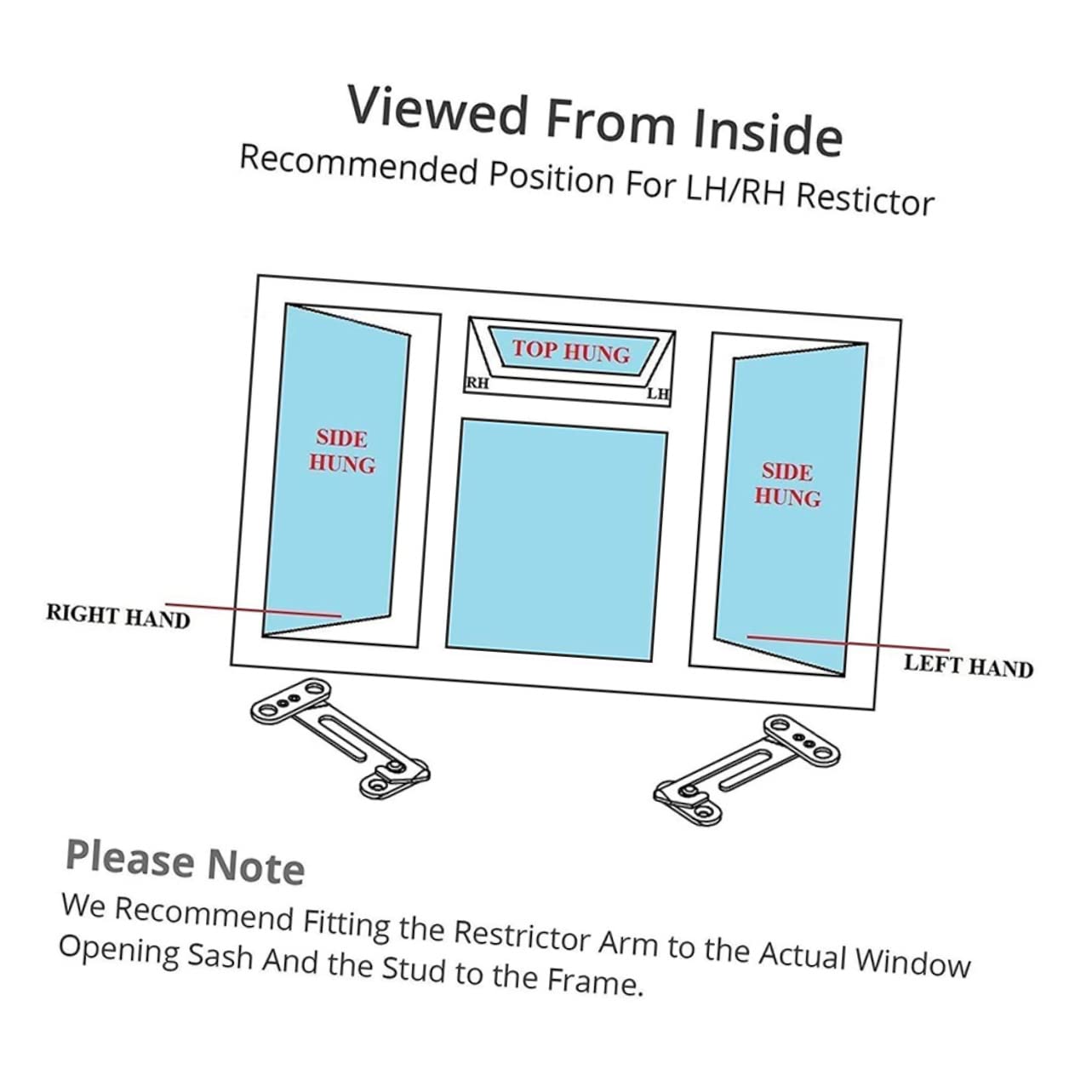 ARTIBETTER 8 Stk Fenster begrenzer Scharniere für Innentüren Griffe für Schiebefenster fensterklammer fensterklemme Fensterschlösser und Riegel Fensteröffnungsbegrenzer Rostfreier Stahl