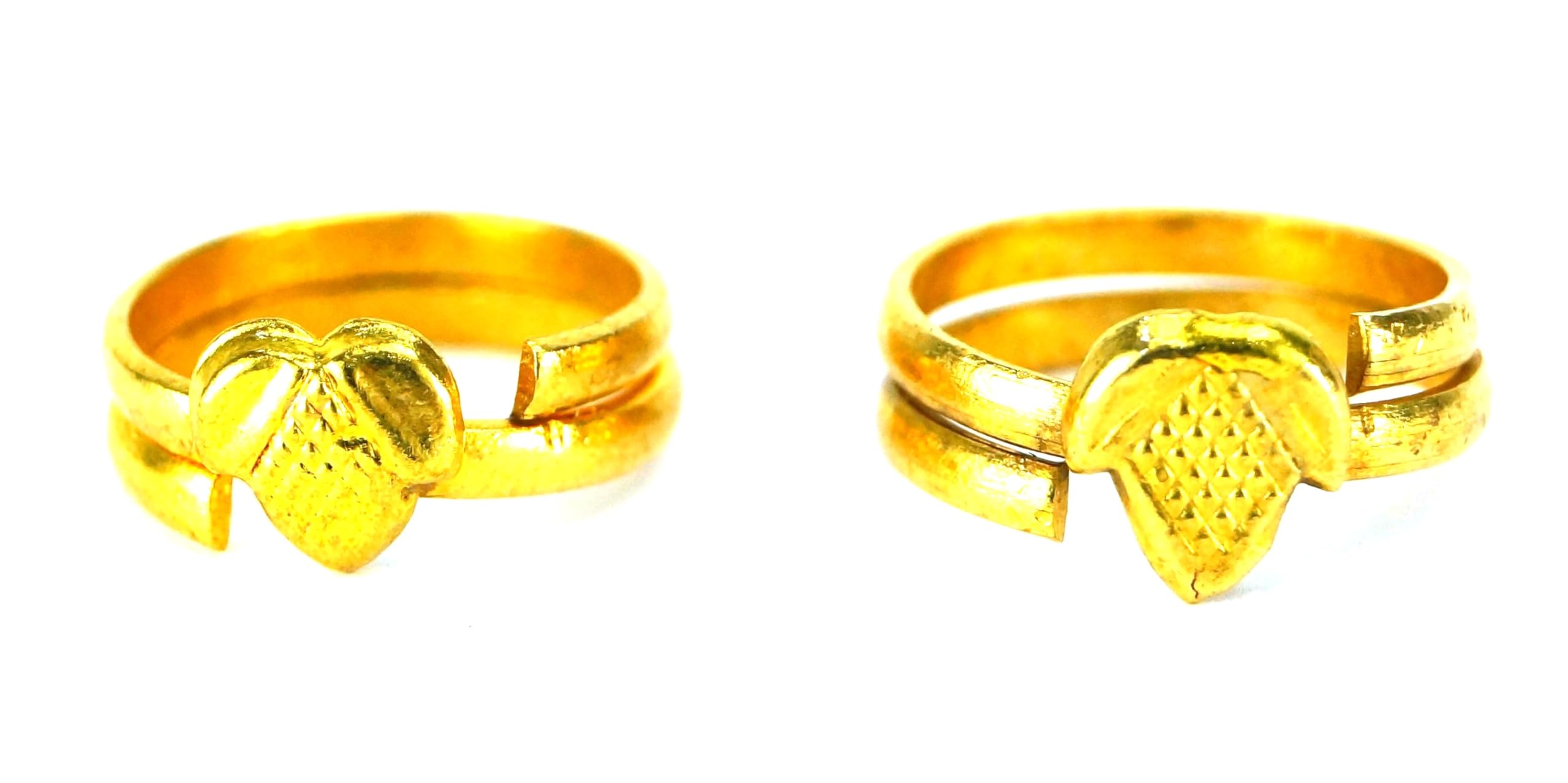 Daily Use Metal Alloy (Panchaloha) Toe Ring for Women- Floral bud design-image-31
