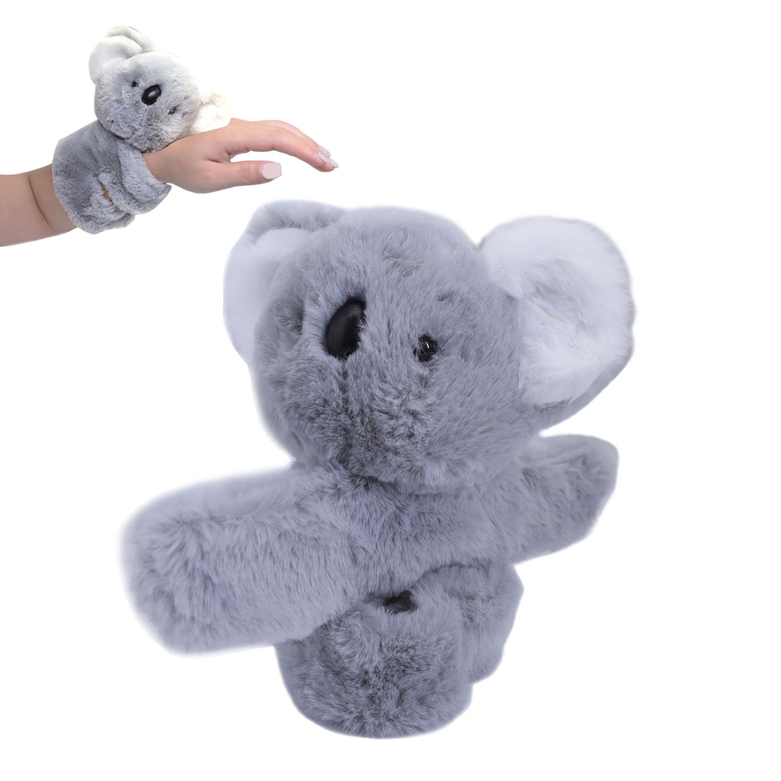 koala Slap Bracelets Stuffed Animal for Kids, Plush Animal Snap Bracelets Cutie Cuff Sticky Rolls Bracelet Huggers Toy Wrist for Girls Boys Child Gift Party Favors Birthday