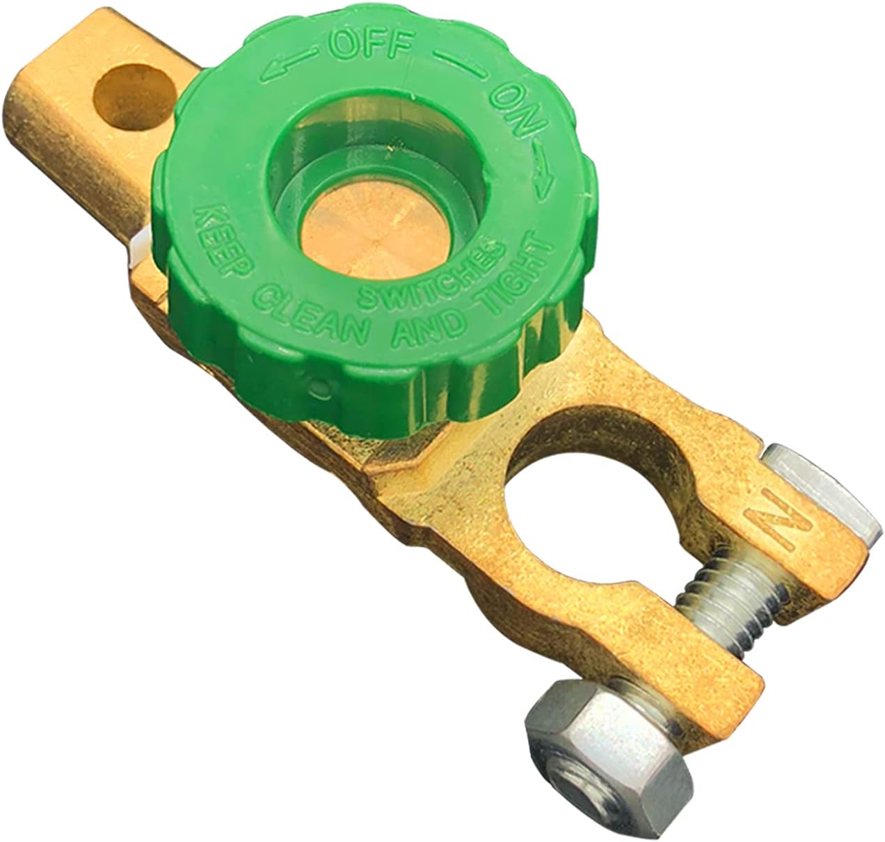 Top Post Battery Disconnect Switch 12V, Ampper Quick Disconnect Battery Cut Off Switch Battery Shut Off Kill Switch for Car (1 Pack)