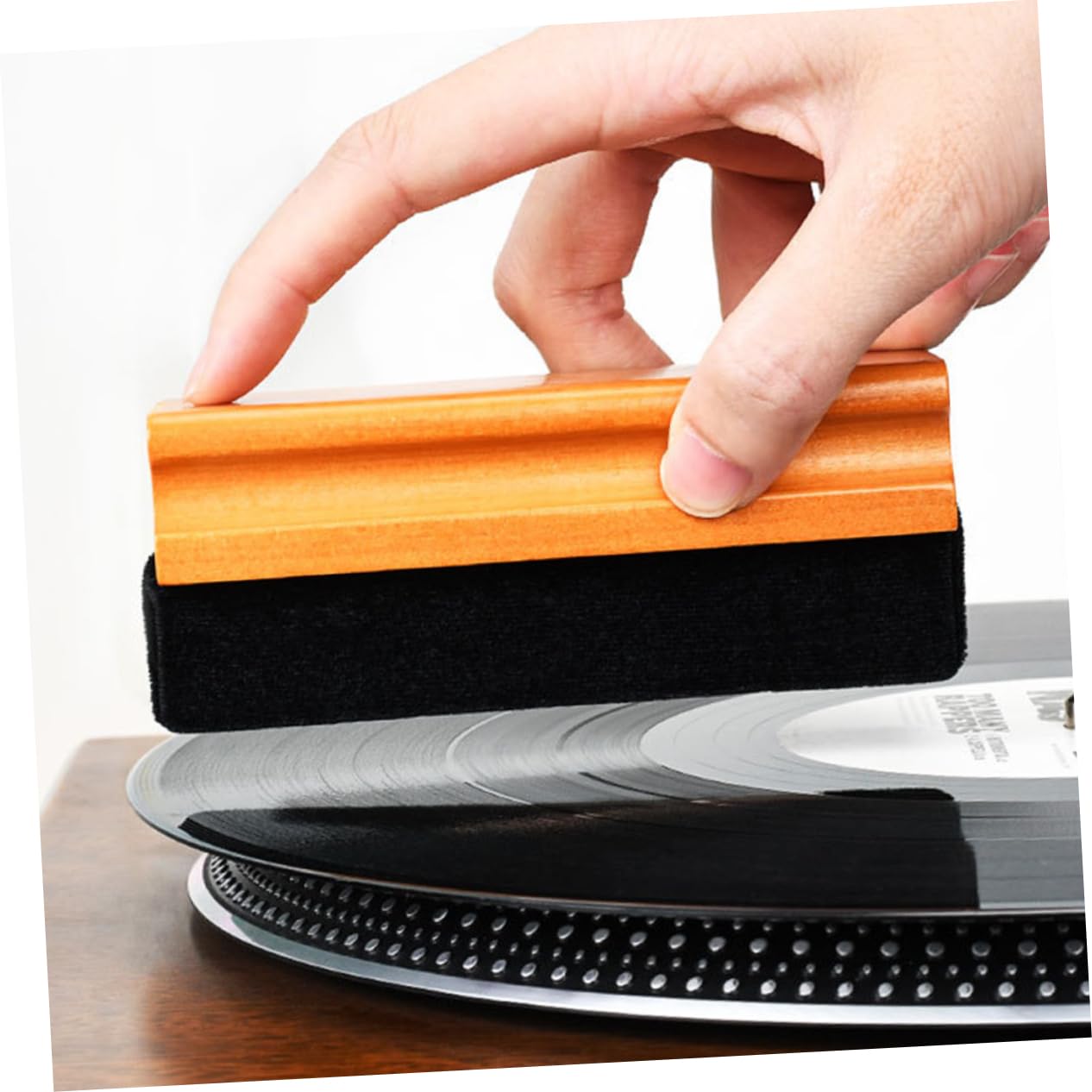 OSALADI 3pièces Brosse De Nettoyage Antistatique pour Vinyles Outil De Nettoyage pour Disques Et CD Préserve La Qualité Sonore Et Prolonge La Durée De Vie des Enregistrements