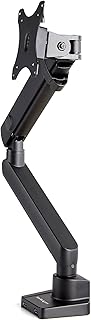 StarTech.com Desk Mount Monitor Arm with 2X USB 3.0 Ports - Slim Full Motion Adjustable Single Monitor VESA Mount up to 8kg Display - Ergonomic Articulating Arm - Desk Clamp/Grommet (ARMSLIM2USB3)