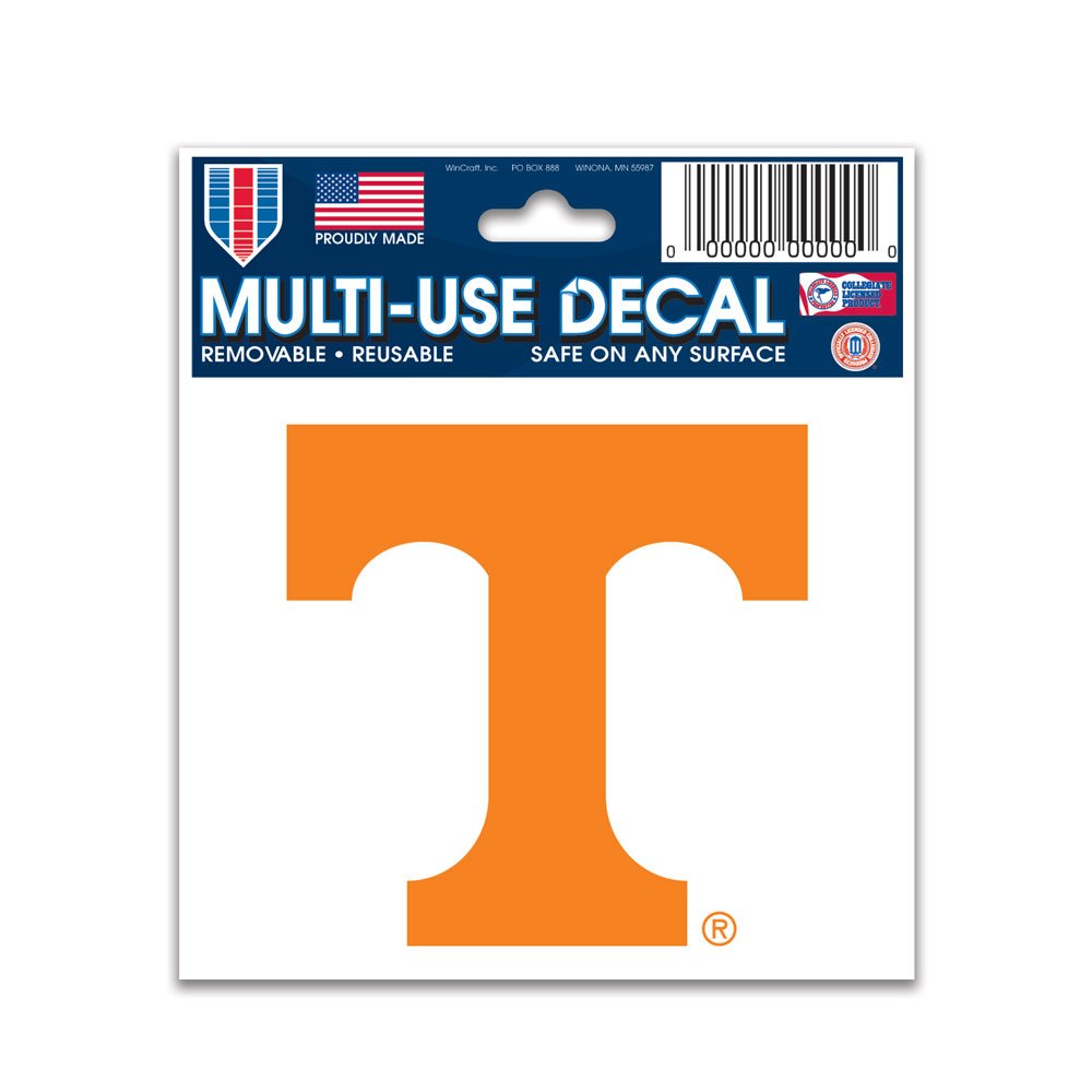 WinCraftNCAA University of Tennessee 91298010 Multi-Use Decal, 3" x 4"