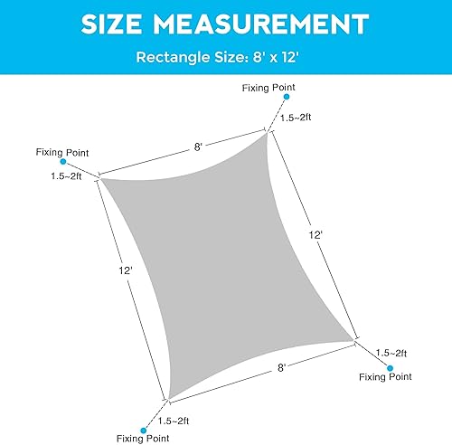 Miniatura 5 de LAUREL CANYON Toldo rectangular de 8 x 12 pies para patio y jardín al aire libre, color amarillo