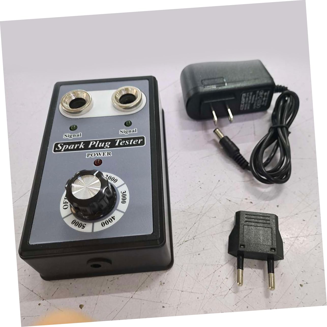 GLEAVI Comprobador De Bujías Línea De Chispa Dos Orificios Para Prueba De Bobina De Encendido Detector De Diagnóstico Para Automoción