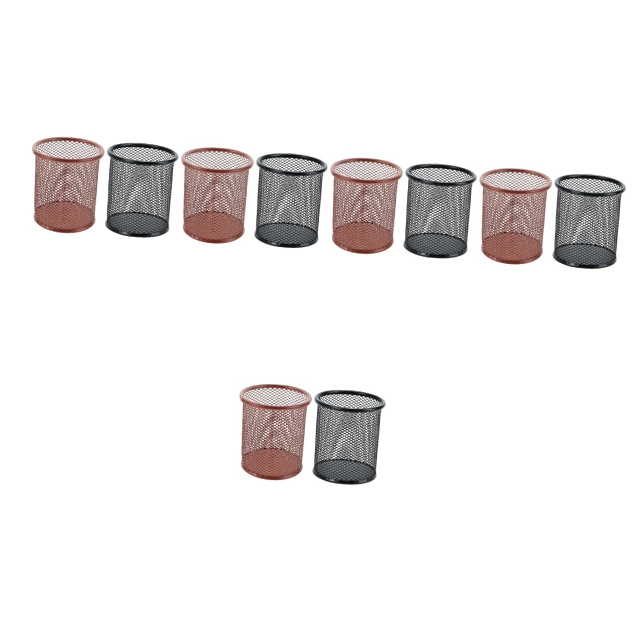 SHINEOFI 5 Set Secchio Portaoggetti Per Graffette Unità Portabicchieri Di Carta Stand Portapenne Scrivania Decorazione Scrivania Raccoglitori Portatazze Portamatite Da Scrivania 2 Pezzi * 5
