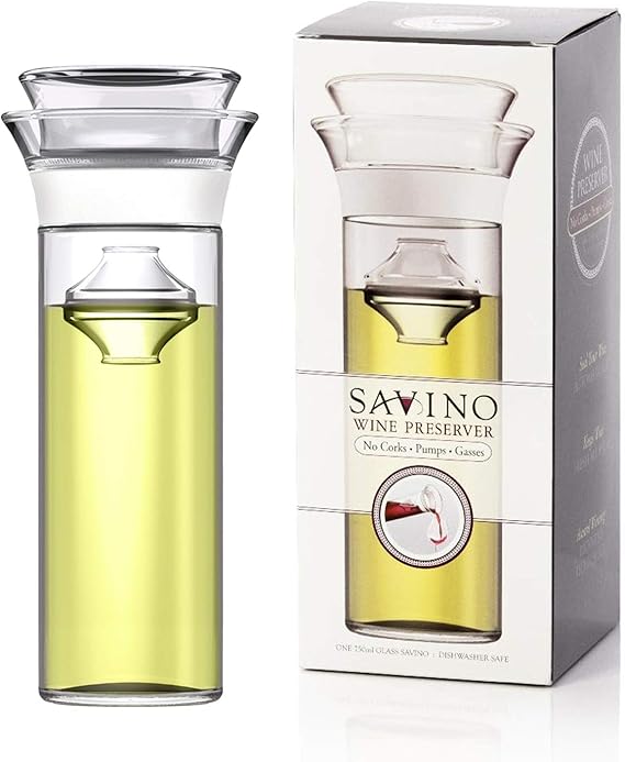 9. Savino Connoisseur - Glass Wine Saving Carafe