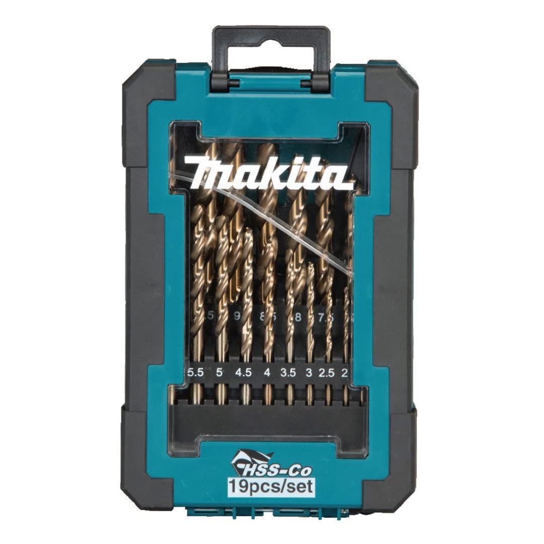 JUEGO BROCAS METAL HSS-CO (19PCS) marca Makita