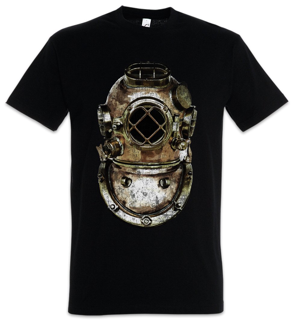 Urban Backwoods Men's Black Diver Helmet T-Shirt Size 3XL