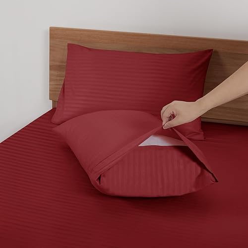 Miniatura 4 de Mejoroom Juego de sábanas de tamaño Queen, sábanas y fundas de almohada de 1800 hilos de lujo para hoteles, sábana bajera con bolsillos profundos,