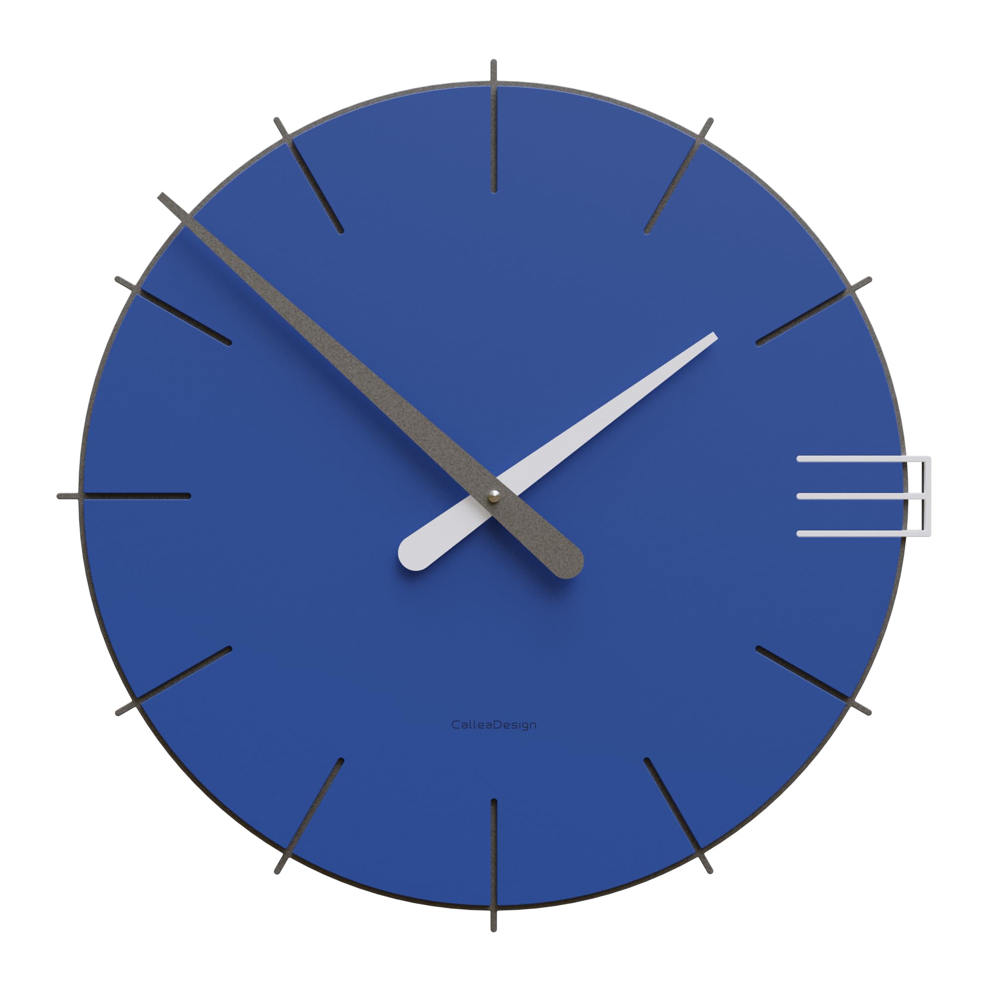 NEDIS CLWA010MT30BU - Orologio da Parete a Forma di Cerchio in Acciaio