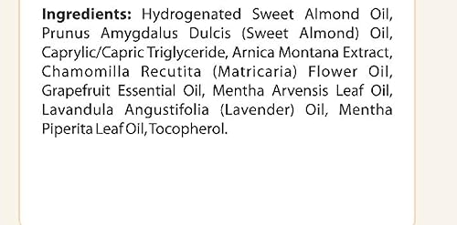 Miniatura 6 de Aceite de masaje muscular de Arnica para terapia de masaje y mejor aceite de terapia natural con aceites esenciales de lavanda, menta y manzanilla,