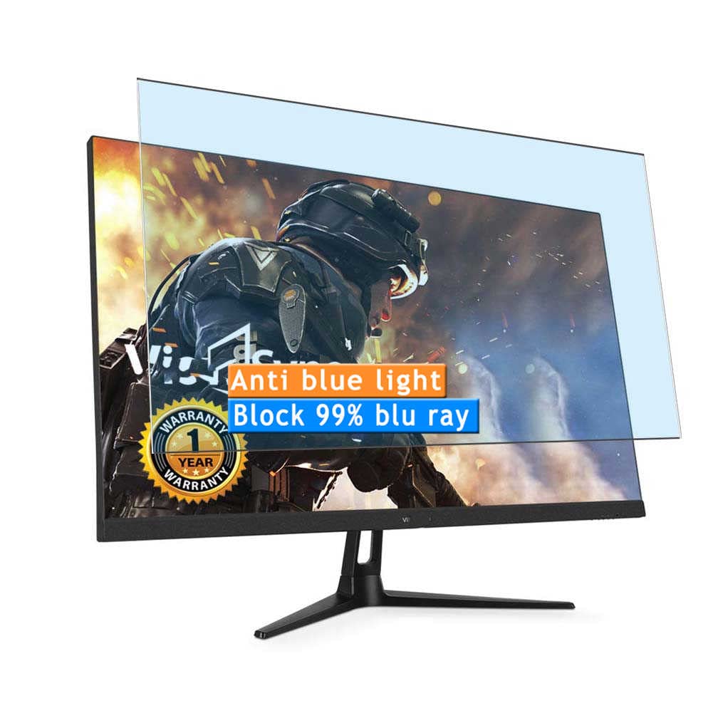 Vaxson 2-Pack Anti Blue Light Screen Protector, compatible with ViewSync VSG27 / VSG27TF-165K 27" Monitor, TPU Guard Film Protectors Sticker [NOT Tempered Glass] New