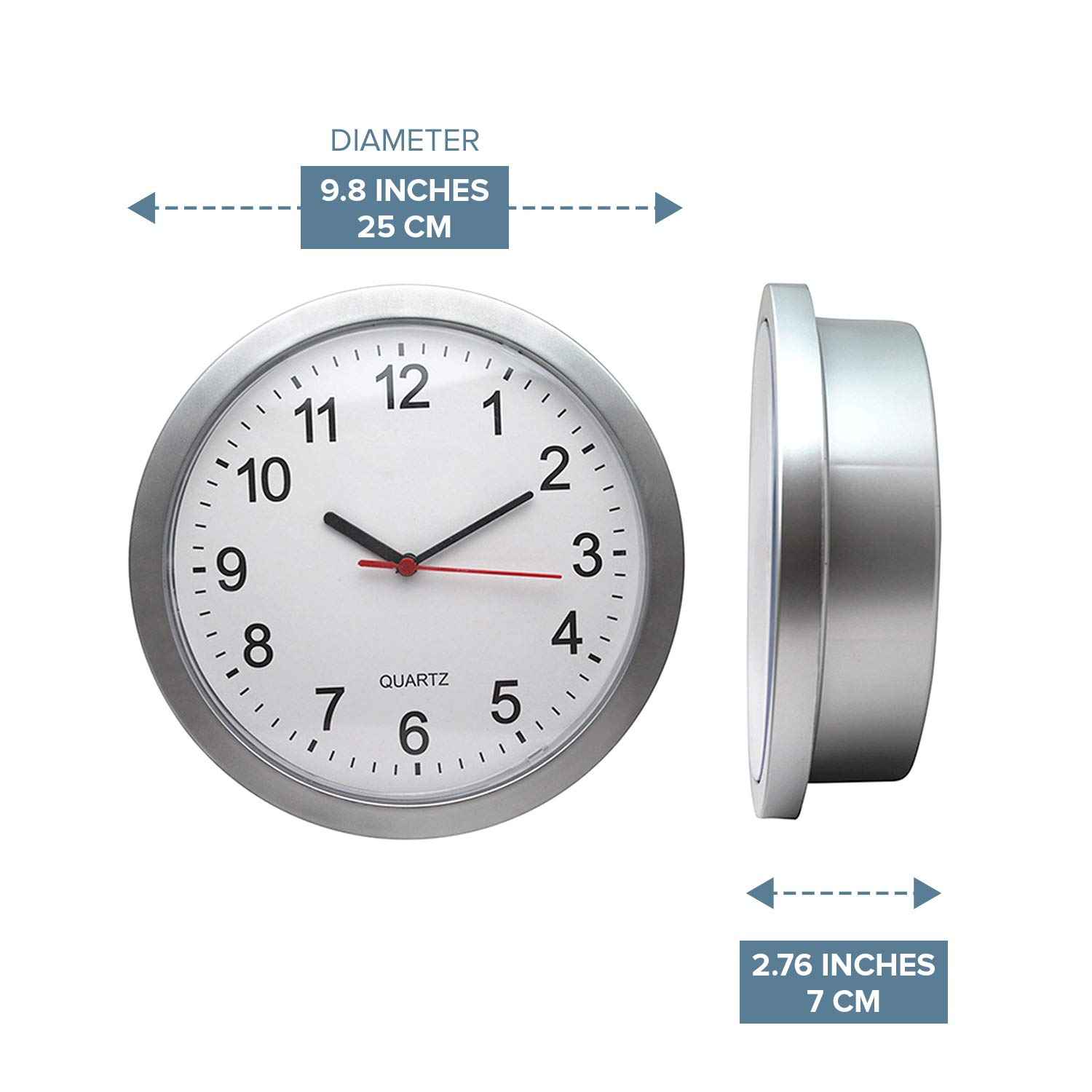 DL Wall Clock & Hidden Safe Box in One 10inch Wall Safe Clock