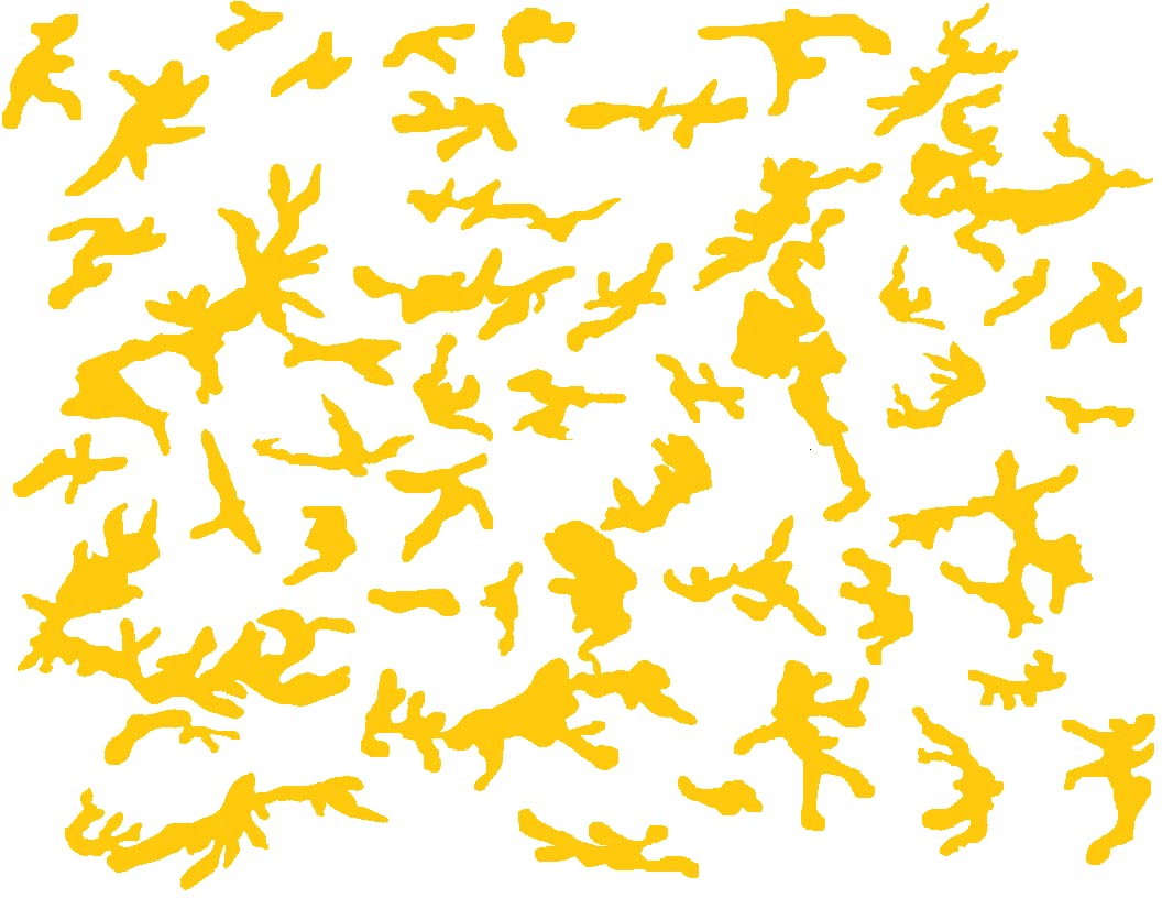 High Heat Woodland Black Vinyl Firearm Stencil 10" x 12" for Cerakote and Duracoat